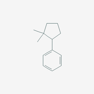 molecular formula C13H18 B011069 (2,2-Dimethylcyclopentyl)benzene CAS No. 19960-99-7