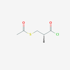 molecular formula C6H9ClO2S B110704 (R)-3-(乙酰硫基)异丁酰氯 CAS No. 74345-73-6