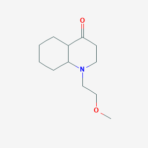 molecular formula C12H21NO2 B11070925 Octahydroquinolin-4-one, 1-(2-methoxyethyl)- 