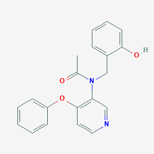 molecular formula C20H18N2O3 B110727 N-(2-hydroxybenzyl)-N-(4-phenoxypyridin-3-yl)acetamide CAS No. 1005325-42-7