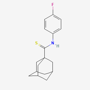 molecular formula C17H20FNS B11073751 N-(4-fluorophenyl)adamantane-1-carbothioamide 
