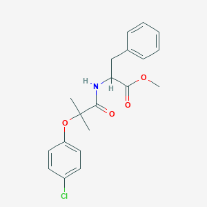 beta-(2-(p-Chlorophenoxy)-2-methylpropionyl)phenylalanine methyl ester