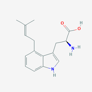 molecular formula C16H20N2O2 B110797 4-(3-Methylbut-2-enyl)-L-tryptophan CAS No. 29702-35-0