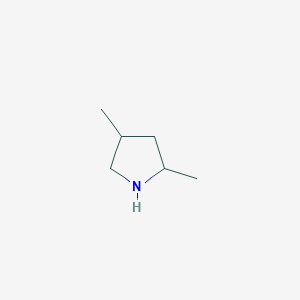 molecular formula C6H13N B110819 Pyrrolidine, 2,4-dimethyl- CAS No. 13603-04-8