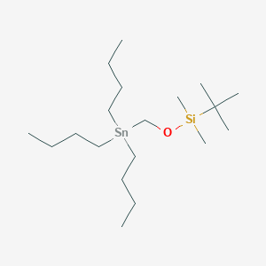molecular formula C19H44OSiSn B110821 Tert-butyl-dimethyl-(tributylstannylmethoxy)silane CAS No. 123061-64-3