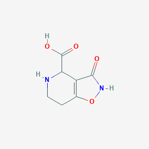 3-Hydroxy-4,5,6,7-tetrahydro-isoxazolo(4,5-c)pyridine-4-carboxylic acid