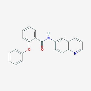 molecular formula C22H16N2O2 B11083556 2-phenoxy-N-(quinolin-6-yl)benzamide 