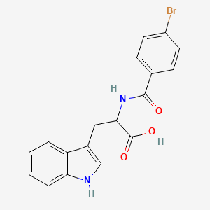 molecular formula C18H15BrN2O3 B11083752 N-(4-bromobenzoyl)tryptophan 