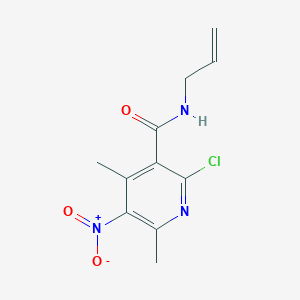 molecular formula C11H12ClN3O3 B11084161 N-allyl-2-chloro-4,6-dimethyl-5-nitronicotinamide 