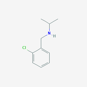 molecular formula C10H14ClN B110877 N-[(2-氯苯基)甲基]丙-2-胺 CAS No. 46054-87-9