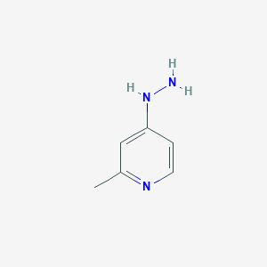 molecular formula C6H9N3 B011088 4-Hydrazino-2-methylpyridine CAS No. 100518-39-6