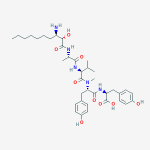 molecular formula C37H55N5O9 B110885 Microginin CAS No. 148207-43-6