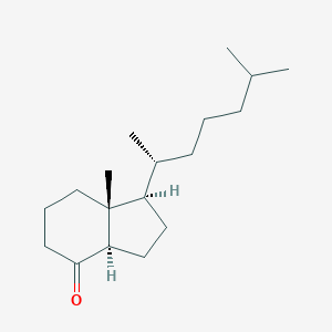 molecular formula C18H32O B110888 (1R,3aR,7aR)-1-((1R)-1,5-Dimethylhexyl)octahydro-7a-methyl-4H-inden-4-one CAS No. 66251-18-1