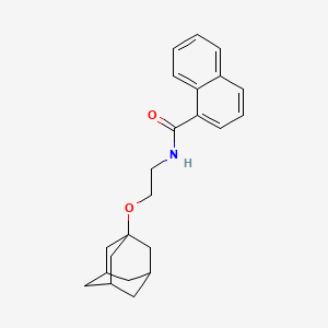 molecular formula C23H27NO2 B11088838 N-[2-(1-adamantyloxy)ethyl]-1-naphthamide 