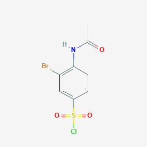 4-Acetamido-3-bromobenzene-1-sulfonyl chloride
