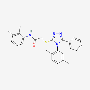 molecular formula C26H26N4OS B11091695 N-(2,3-dimethylphenyl)-2-{[4-(2,5-dimethylphenyl)-5-phenyl-4H-1,2,4-triazol-3-yl]sulfanyl}acetamide CAS No. 538336-48-0