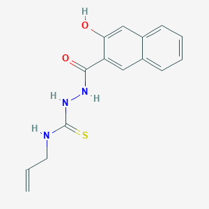 molecular formula C15H15N3O2S B11092469 N-allyl-2-(3-hydroxy-2-naphthoyl)hydrazinecarbothioamide 