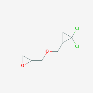 molecular formula C7H10Cl2O2 B11093466 Oxirane, 2-(2,2-dichlorocyclopropylmethoxy)methyl- 