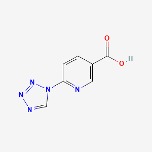 molecular formula C7H5N5O2 B11093525 6-(1H-tetrazol-1-yl)nicotinic acid 