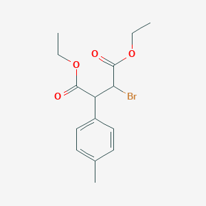 molecular formula C15H19BrO4 B11093696 Diethyl 2-bromo-3-(4-methylphenyl)butanedioate 