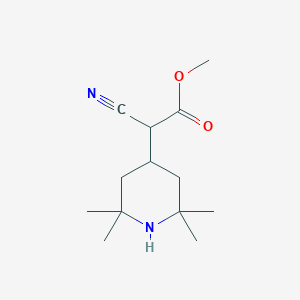 molecular formula C13H22N2O2 B11093895 Methyl cyano(2,2,6,6-tetramethylpiperidin-4-yl)acetate 
