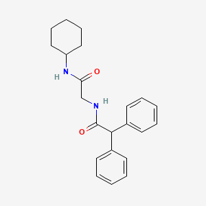 molecular formula C22H26N2O2 B11093974 N-cyclohexyl-N~2~-(diphenylacetyl)glycinamide 