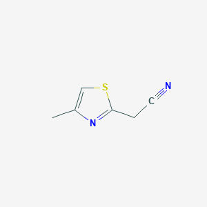 molecular formula C6H6N2S B011094 (4-Methyl-1,3-thiazol-2-yl)acetonitrile CAS No. 19785-39-8