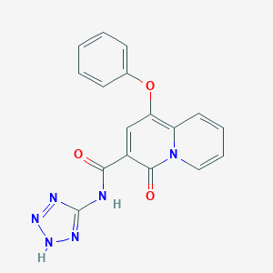 molecular formula C17H12N6O3 B011096 Quinotolast CAS No. 101193-40-2
