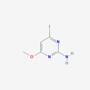 molecular formula C5H6IN3O B110972 2-氨基-4-碘-6-甲氧基嘧啶 CAS No. 100594-13-6