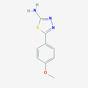 B110991 5-(4-Methoxyphenyl)-1,3,4-thiadiazol-2-amine CAS No. 1014-25-1