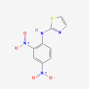 molecular formula C9H6N4O4S B11099265 N-(2,4-dinitrophenyl)-1,3-thiazol-2-amine 