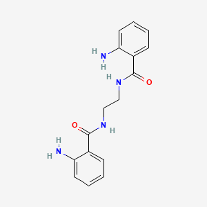 molecular formula C16H18N4O2 B11099274 Benzamide, N,N'-1,2-ethanediylbis[2-amino- CAS No. 68864-40-4