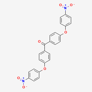 molecular formula C25H16N2O7 B11099768 Methanone, bis[4-(4-nitrophenoxy)phenyl]- CAS No. 114656-41-6
