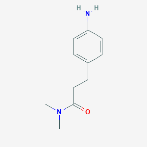 molecular formula C11H16N2O B110999 3-(4-Aminophenyl)-N,N-dimethylpropanamide CAS No. 1018284-46-2