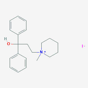 molecular formula C21H28INO B000111 1-(3,3-二苯基-3-羟基丙基)-1-甲基哌啶碘化物 CAS No. 70445-50-0