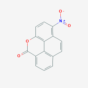 molecular formula C15H7NO4 B011100 1-Nitro-5H-phenanthro(4,5-bcd)pyran-5-one CAS No. 102791-33-3
