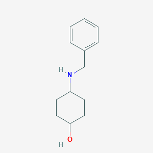 molecular formula C13H19NO B111002 4-(Benzylamino)cyclohexan-1-ol CAS No. 1019573-01-3