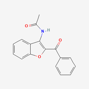 molecular formula C17H13NO3 B11100640 N-(2-Benzoyl-1-benzofuran-3-yl)acetamide CAS No. 54802-11-8