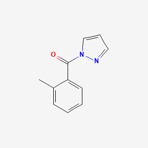 molecular formula C11H10N2O B11101596 (1H-pyrazol-1-yl)(o-tolyl)methanone CAS No. 312317-26-3