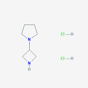molecular formula C7H16Cl2N2 B111016 1-(Azetidin-3-YL)pyrrolidine dihydrochloride CAS No. 1024589-68-1