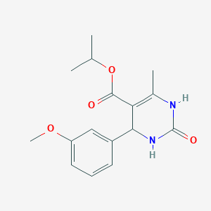 molecular formula C16H20N2O4 B11102044 Propan-2-yl 4-(3-methoxyphenyl)-6-methyl-2-oxo-1,2,3,4-tetrahydropyrimidine-5-carboxylate 