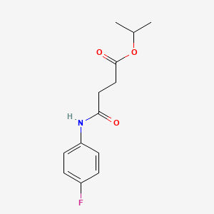 molecular formula C13H16FNO3 B11102190 Isopropyl 4-[(4-fluorophenyl)amino]-4-oxobutanoate 
