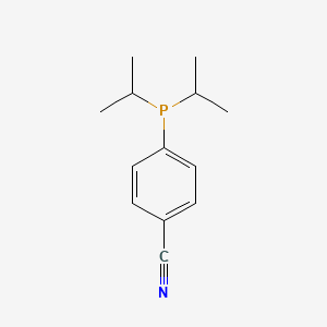 molecular formula C13H18NP B11102269 Benzonitrile, 4-diisopropylphosphino- 