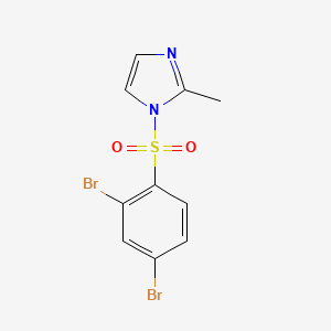 molecular formula C10H8Br2N2O2S B11102505 1-[(2,4-dibromophenyl)sulfonyl]-2-methyl-1H-imidazole 