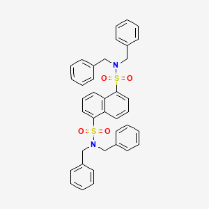 molecular formula C38H34N2O4S2 B11102509 N,N,N',N'-tetrabenzylnaphthalene-1,5-disulfonamide 