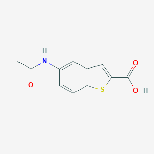 molecular formula C11H9NO3S B111032 5-(Acetylamino)-1-benzothiophene-2-carboxylic acid CAS No. 103566-21-8