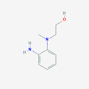 molecular formula C9H14N2O B111037 2-[(2-Aminophenyl)(methyl)amino]ethanol CAS No. 103763-87-7