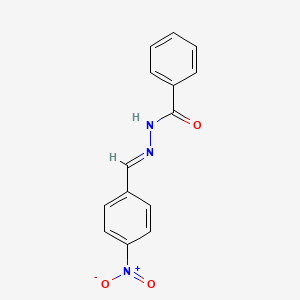 molecular formula C14H11N3O3 B11103745 N'-(4-Nitrobenzylidene)benzohydrazide 