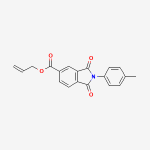 molecular formula C19H15NO4 B11103772 prop-2-en-1-yl 2-(4-methylphenyl)-1,3-dioxo-2,3-dihydro-1H-isoindole-5-carboxylate 
