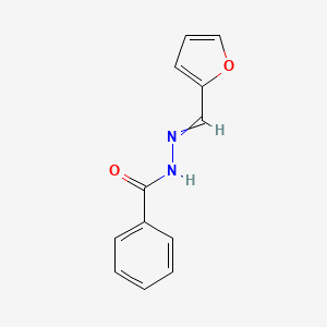 molecular formula C12H10N2O2 B11103790 N-[(E)-2-furylmethyleneamino]benzamide CAS No. 62214-31-7